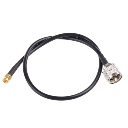 Uusi SMA-UHF-kaapeli, SMA-uros - PL259-uros koaksiaalihyppyjohto, vähähäviöinen RG58-koaksiaalikaapeli, yhteensopiva CB HAM -radion, kannettavan 