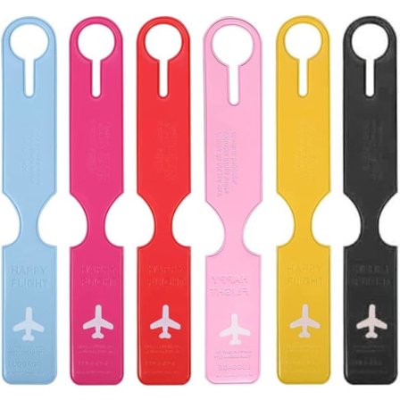 6-pack Bagagetaggar, PVC Bagagetaggar, Resväskor med A,ZQKLA