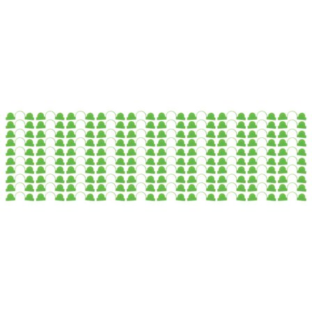 100 KPL Kasvihuoneen Kaarikehyksen Kaksipäiset Muovipidikkeet 7mm Puristin