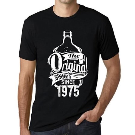 T-shirt för män The Original Sinner Since 1975 – The Original Sinner Since 1975 – 48 Years Vintage 48th Birthday Gift T-Shirt
