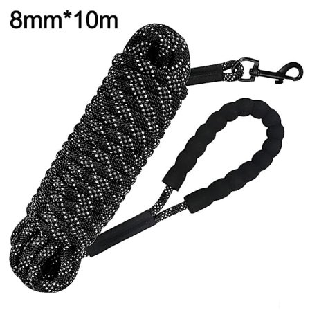 Mordely Reflective Nylon Rope Long Dog Leash For Dog's Walking, Camping