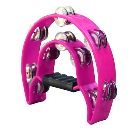 Käsirumpu Iso Koko Kaksirivinen Metalliset Helistimet Lyömäsoitin Rumpu Baari Viihde Purppura