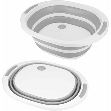 Hopfällbart diskho campingtillbehör 6 l campingtillbehör camping husvagn diskho tvättkorg tvättkorg camping skål plastskål