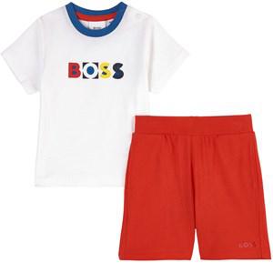 Kids - BOSS White Logo T-shirt Set 12 Months - Clothing sets - 12 months - Red - Junge
