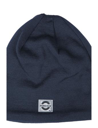 Wool Hat - Solid Blue Mikk-Line
