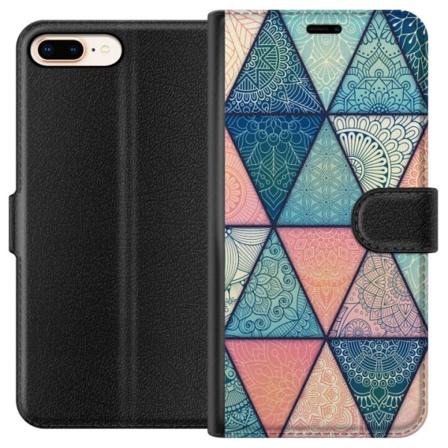 Apple iPhone 8 Plus Lompakkokotelo Mandala Kolmiot