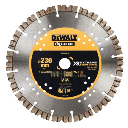 Dewalt DT40260-QZ Kappeskive 230 x 22,23 mm, for kappsag DCS690, Maskintilbehør & forbruk