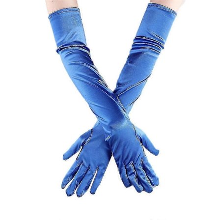 Satiiniset pitkät hanskat, yhteensopivat naisten häähanskojen kanssa, esiintymishanskat, satiinihanskat