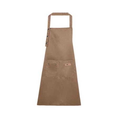 Justerbart forklæde med lommer Kompatibelt med mænd og kvinder Grillforklæde Kompatibelt med køkkenrestaurant, 68X75Cm Khaki