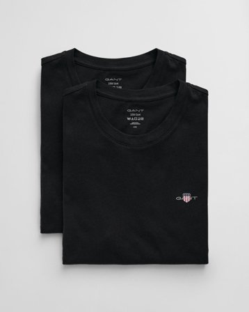 GANT Teenager 2er-Pack Rundhals-T-Shirts (146/152) Schwarz