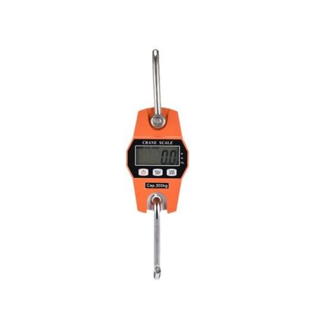 300 kg hengevekt for gård, jakt, bueskyting, vekt, stor fisk, inngangsheis med nøyaktig sensor (digital, profesjonell, lett etui) orange
