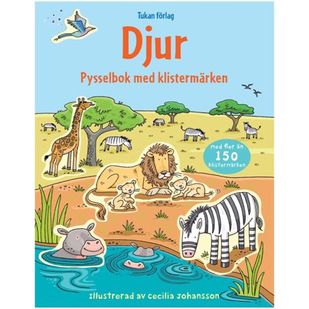 Hobbybok med klistermærker Dyr