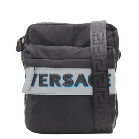 Versace Pre-owned, Pre-owned Nylon crossbody-bags Zwart, Dames, Maat:ONE Size