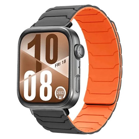 Magnetiska silikonarmband kompatibla med Huawei Watch Fit 4/Fit 3 Sportarmband Ersättningsarmband kompatibla med Huawei Watch Fit 4 Pro/4 Correa