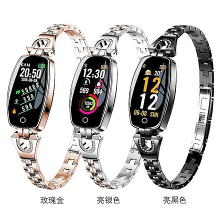 Farveskærm Vejrudsigt Vandafvisende Hjertefrekvens Blodtryk Sundhedsdetektion Kvinde Armbåndsur