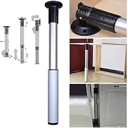 Justerbare støtteben i aluminiumlegering Sammenleggbare bordben Løft 51-71 cm