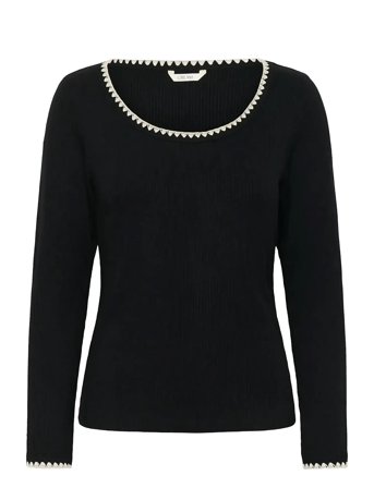 Cream | Crribba Embroidery Ls T-Shirt | XL