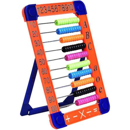 Abacus Math Legetøj Førskole læring Puslespil Tællelegetøj 100 perler til børn (d-4)