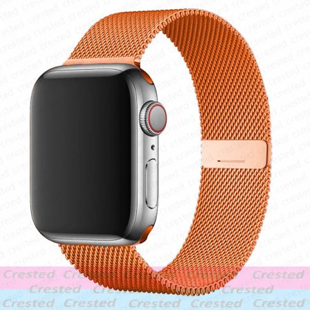 Milanese Loop Armband för Apple Watch Band 44mm 40mm 45mm 41mm 49mm 46 42mm correas armband iWatch serie 3 6 se 7 8 9 ultra 2 10