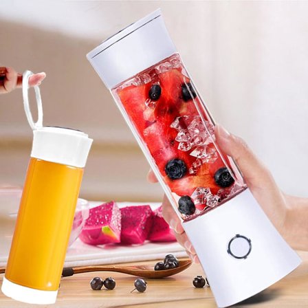 Bärbar Blender, Toycol Personlig Blender för Shakes och Smoothies med 6 Blad, 16 Oz Mini Blenderkopp med Reselucka och USB Laddningsbar