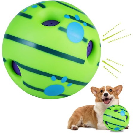 1 hundebold legetøj, interaktivt tandgnidningsbold, til at lindre