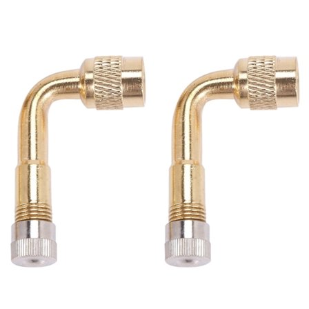 2 st ventilförlängningsventilförlängningsadapter däck böjd metallvinkel för cykel motorcykel skoter