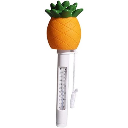 Flytande Vattentermometer Anti-splittering Ananas Simbassäng Temperaturmätare Flytande Pool Term