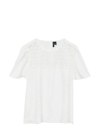 Vmmalva Crochet Ss Top Wvn Ga White Vero Moda Maternity