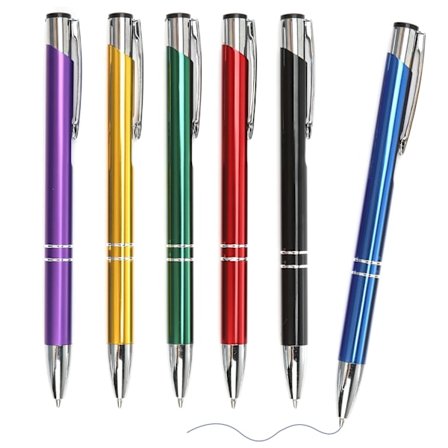 6 farver kuglepenne kompatible med journalføring kontor udtrækkelige penne
