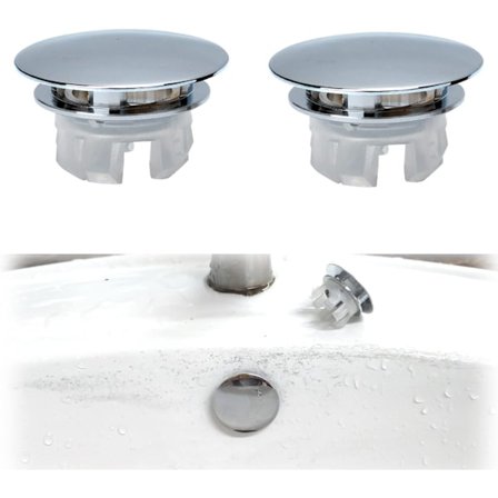 Overløpsdeksel for vask, 4 stk. overløpsring for vask, overløpsstopper for vask, rund overløpsdeksel for vask, for servant, baderom, kjøkken