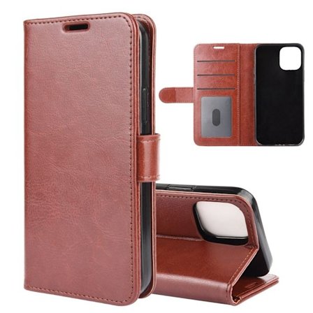 Premium Wallet Cover for iPhone 12/12 Pro - Brown