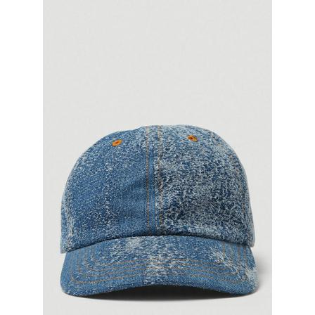 Eytys, Lexi Scratched Baseball Cap Blauw, unisex, Maat:ONE Size