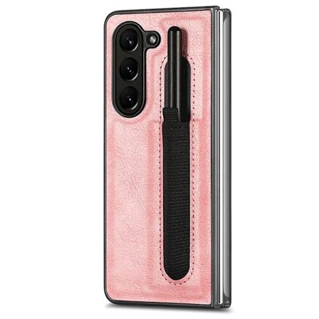 Läderfodral med pennhållare för Samsung Galaxy Z Fold 5