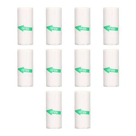 10 Rull Termisk Skriverpapir Bærbar Termisk Selvklebende Mini Utskriftspapir for Etiketter Feil Spørsmål Foto 57x25mm