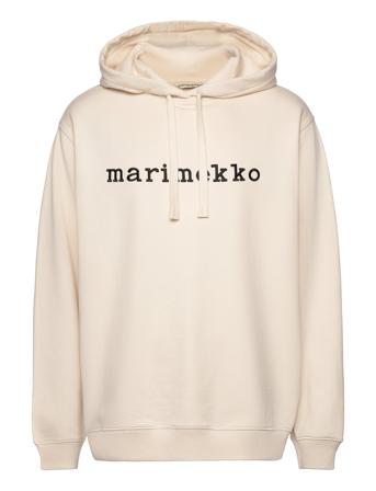 Termi Logo Placement Tops Sweatshirts & Hoodies Hoodies Cream Marimekko