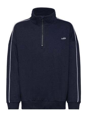 Nlnnya Ls Bru Half Zip Sweat Tops Sweat-shirts & Hoodies Sweat-shirts Navy LMTD