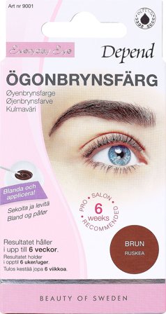 Depend Øjenbrynsfarve Brun, Makeup, Øjenbryn, Øjenbrynsfarve