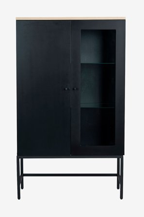 Create Collection - Vitriinikaappi Cleo - Musta - Kaapit - - Homeroom