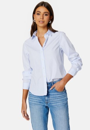 GANT - Reg Poplin Striped Shirt - Kläder - - Bubbleroom
