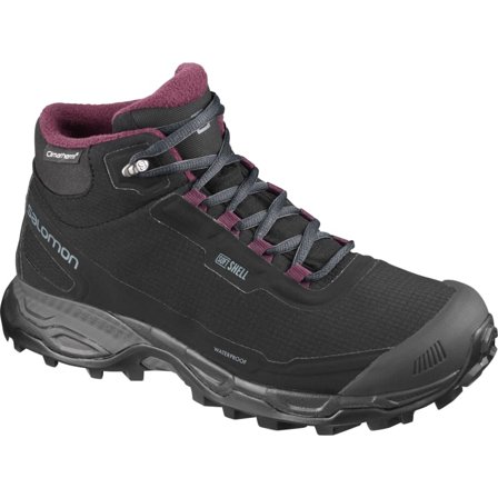 Salomon Women's Shelter Spikes CS Waterproof Women lined boots Black 36