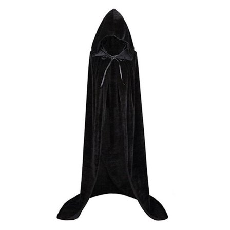 Mordely Velvet Cloak Cape Ghost Capes SVART