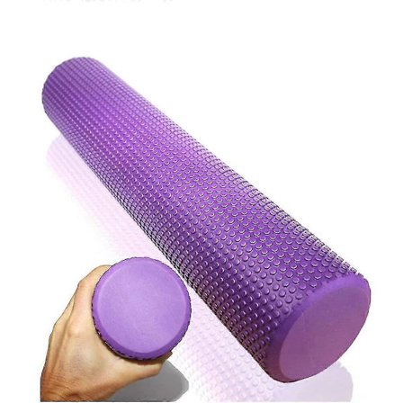 (Slumpmässig färg skickas) Mini Yoga Foam Roller Eva Pilates Massage Roller Fitness Gym Muskelmassage Kolumn Självmassageverktyg 45 x 10 CM