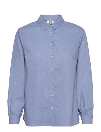 Shirt Pitkähihainen Paita Sininen Noa Noa