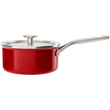Kitchenaid Cookware Collection Kasserolle med lokk, Rød 20 cm.