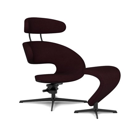 Varier Furniture Peel - Red Polyester - Black base