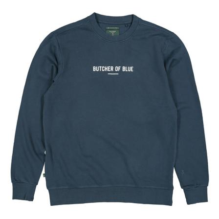 Butcher of Blue Straight Crewneck Sweatshirt Blå, Herre Sweatshirts