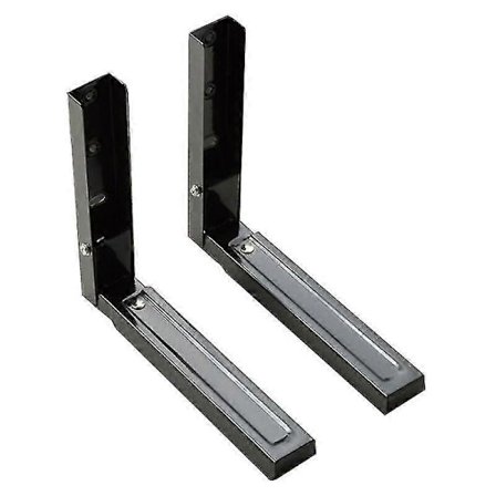 2 kpl Mikroaaltouunin seinäteline, Mikroaaltouunitelineet, Universaali mikroaaltouunin teline, Sisältää 6 ruuvia, Käytetään mikroaaltouunien 