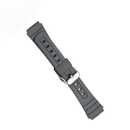 Mattgrå klockarmband med verktygssats - 18 mm klackbredd