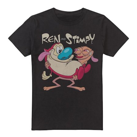 Ren & Stimpy Herr T-Shirt Two Of A Kind XXL Svart