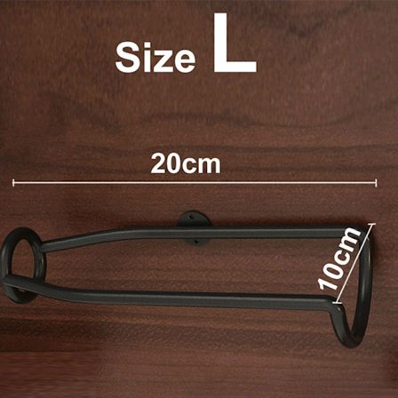 Väggmonterad Bar Vinställshållare Tillbehör Display Järn Meta